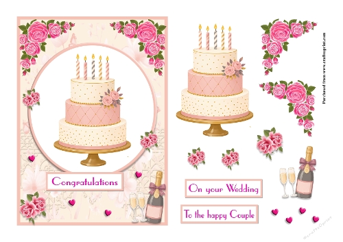 Wedding Cake Greeting Card