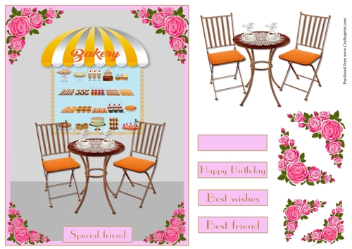 Birthday friend greeting card