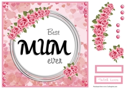 Best Mum greeting card