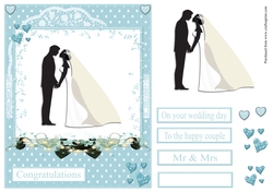 Congratulations to the wedding couple card