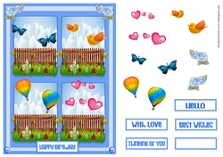 Happy birthday greeting card