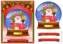 Santa Claus Christmas greeting card