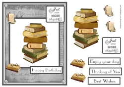 Male books greeting card