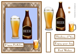 Male birthday greeting card