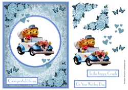 Bears Wedding couple greeting card