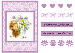 Best Mum in the world greeting card