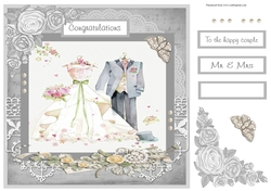 Wedding couple greeting card
