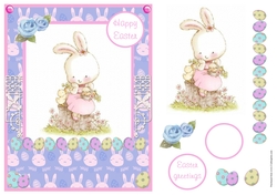 Easter bunny greeting card