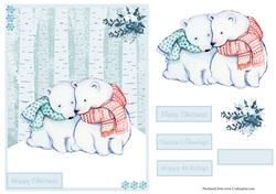 Christmas Bears greeting card