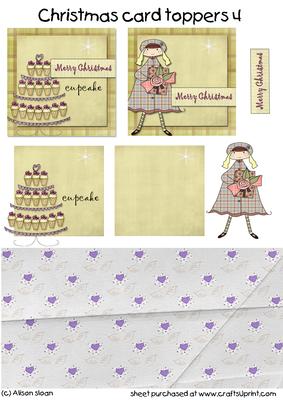 Christmas Card Toppers Sheet 4
