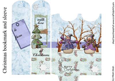 Christmas Bookmark and Sleeve