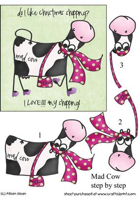 Mad Cow Christmas Shopping