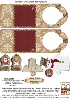 I'm a Little Angel Christmas Door Hanger