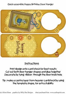 Birthday Door Hanger
