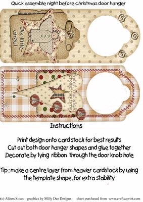 Night Before Christmas Door Hanger