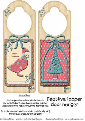 Feastive Toppers, Door Hanger