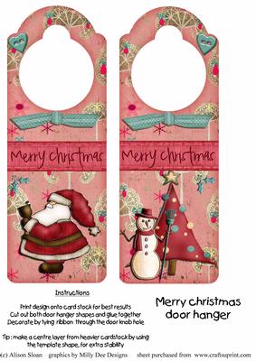 Merry Christmas Door Hanger