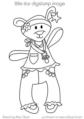 Little Star Digi Stamp Image