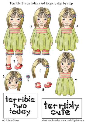 Terrible Two's Step by Step Topper