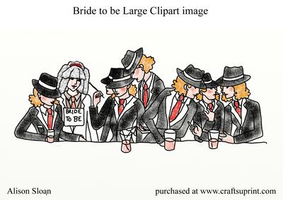 Bride to Be, Large Clipart Image