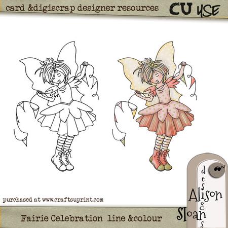 Fairie Celerbations Line & Colour
