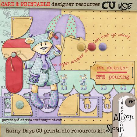 Rainy Days Paper & Bits Designer Set