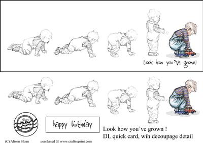 Look How You've Grown! Dl Quick Card