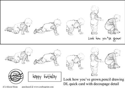 Look How You've Grown! Graphite Dl Quick Card