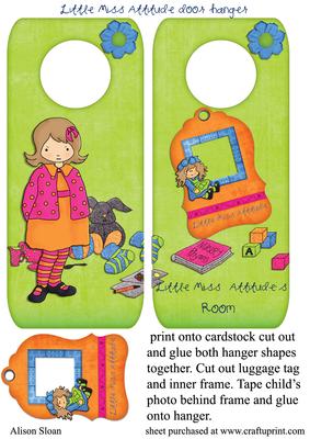 Little Miss Attitude Door Hanger
