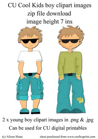 Two Male Cool Kids Images