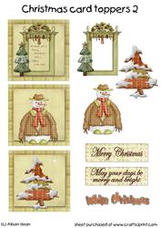 Christmas Card Toppers Sheet 2