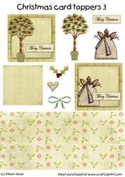 Christmas Card Toppers Sheet 3