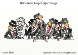 Bride to Be, Large Clipart Image