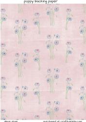 Poppy Backing Paper