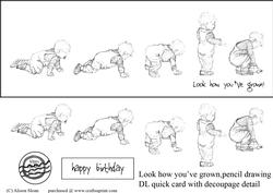 Look How You've Grown! Graphite Dl Quick Card
