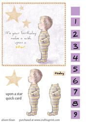 Upon a Star 6 x 6 Quick Card