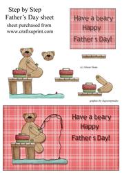 Fishing Teddy Father's Day Topper