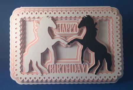 Horses Bithday Card