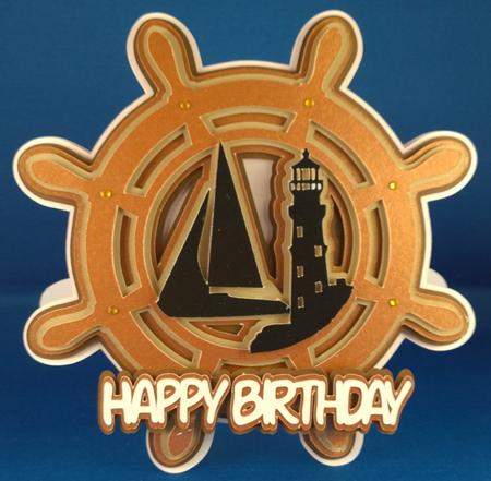 Ships Wheel Card
