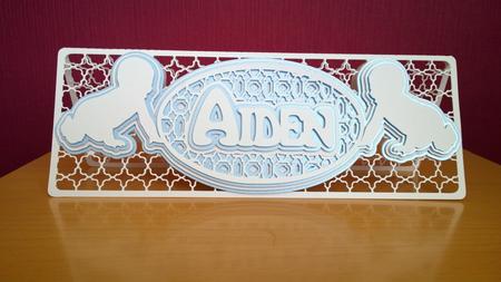Aiden Name Plaque Card