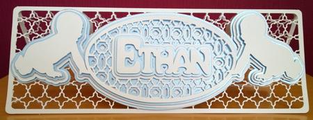 Ethan Name Plaque Card