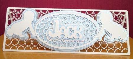 Jack Name Plaque Card