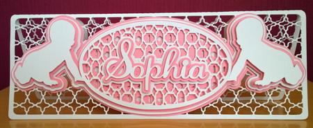 Sophia Name Plaque Card