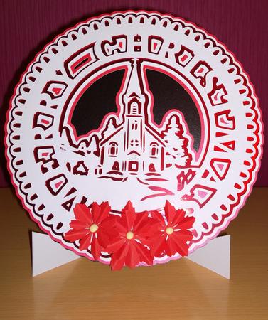 Merry Christmas Plate And Stand