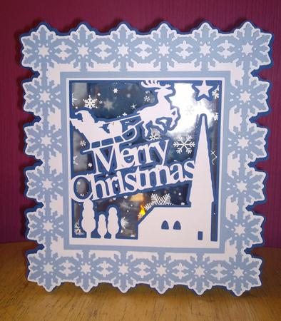 Merry Christmas Tealight Block Card