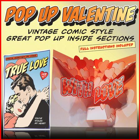 Valentine Comic Pop Up