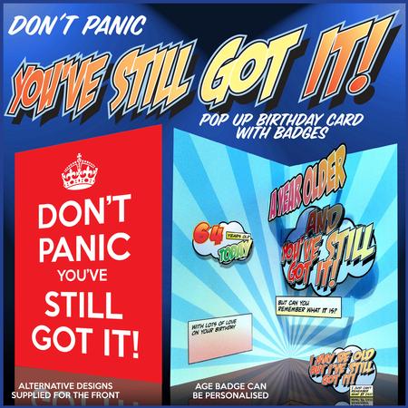 You've Still Got It Pop Up Birthday Card