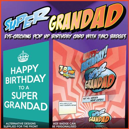 Super Grandad Pop Up Birthday Card