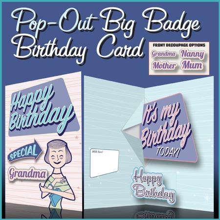 Special Mum, Grandma Big Badge