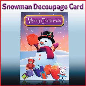 Snowman Decoupage